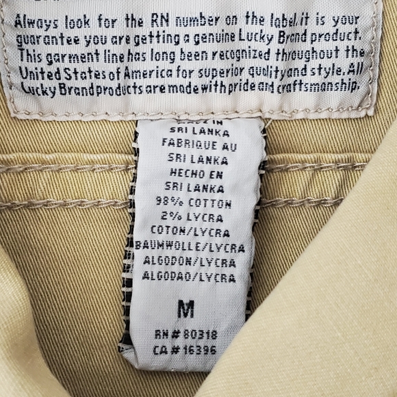 Lucky‎ Brand Utility Military Jacket with Pockets Size M - Picture 8 of 11